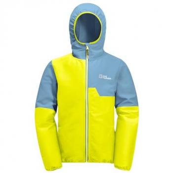 Jack Wolfskin Softshell Jacke Turbulence Kids 164 Gelb – feste Kapuze