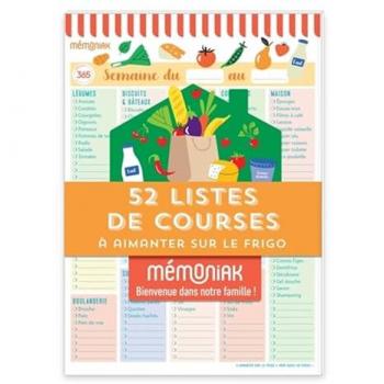 52 listes de courses Mémoniak
