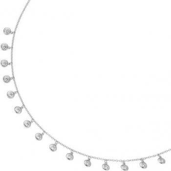 Zirkonia‑Collier SMART JEWEL – 45 cm, weißes Sterlingsilber