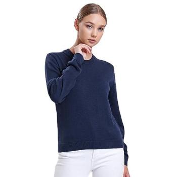Alse Studio Elegant Navy Long Sleeve Crew Sweater – Small