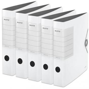 LEITZ® Qualitätsordner SOLID, A4, 62 mm, 5er Pack, weiß