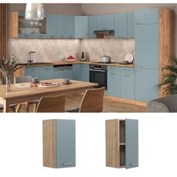 Vicco Hängeschrank R-Line, Blau-Grau, 30 cm