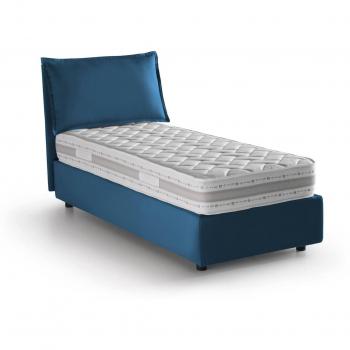 Dmora Daugust Contenedor Azul 80x190, Colchón Cm incluido, Fabricado en Italia
