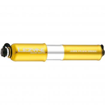 CNC Alloy Drive Minipumpe – Lezyne, goldglänzend (SKU 1‑MP‑ALLDR‑V2M12)