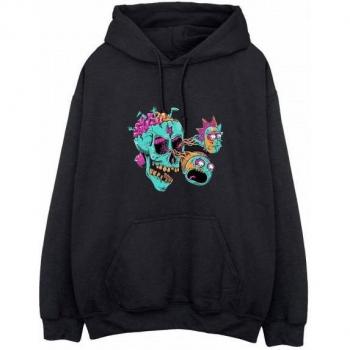 Rick And Morty Eyeball Skull Pullover Hoodie XL