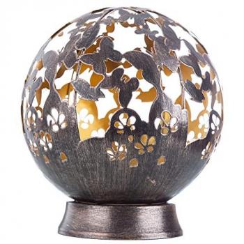 Luce Solare in Metallo Fiore-Nero – Design Outdoor 20x LED