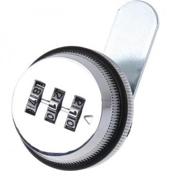 Cerradura portátil de correo 3‑números con leva giratoria 7/8”
