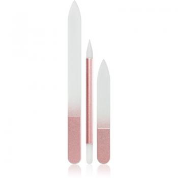 Crystal Bohemia Pink – Confezione Regalo di Bellezza per Unghie con Limetta Vetro Rosa (3)
