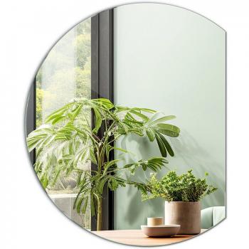 Espejo de Medio Círculo para Decoración y Maquillaje