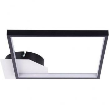 Techo LED Semiempotrado NOWA, Color Negro Mate 3000K