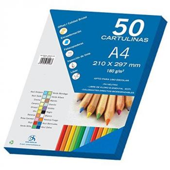 Confezione 50 carte formato A4 tonalità blu scuro Dohe
