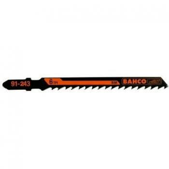 Bahco Stichelsägeblatt 105 mm – 6‑Zahn, Kohlenstoffstahl für Holz, EURO‑Fit