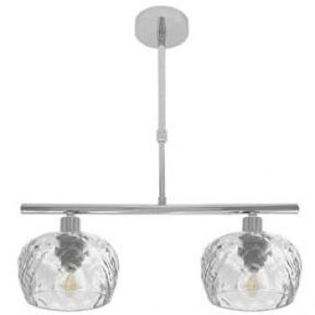 Lampes Estela 2‑lumières chrome 41×13 cm