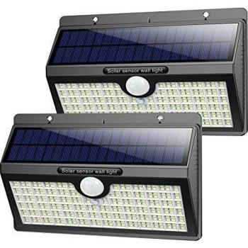 Garten‑Solarleuchte mit Bewegungsmelder, 3‑Modi, 2600 Lumen