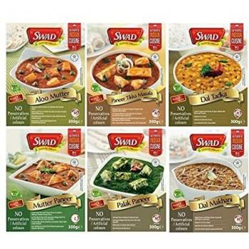 Tikka Mutter Paneer Curry Fertiggericht 6er Pack 300g