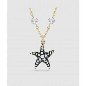 Collana Idyllia Swarovski, design stella marina, placcato oro