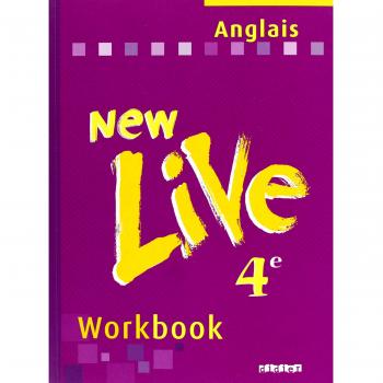 New live, anglais 4e : workbook