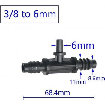 10pc 3/8 to 1/4 Garden Hose Connector for Irrigation