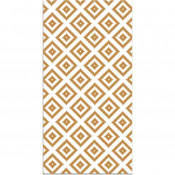 Tapis vinyle design moutarde 160x230cm