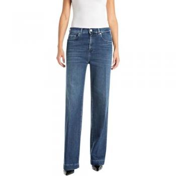 REPLAY Pantalón 'Melja' en denim azul con plisado