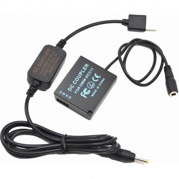 5V USB Charger and Dummy Battery for Lumix GX80 GX85 ZS100