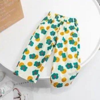 Kids' Summer Floral Wide Leg Trousers