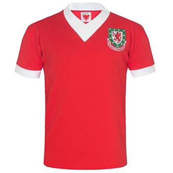 Red Welsh FA Retro Tee – Men's Large