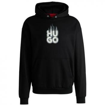 Sudadera Masculina Hugo Defnio 10259503 Negra