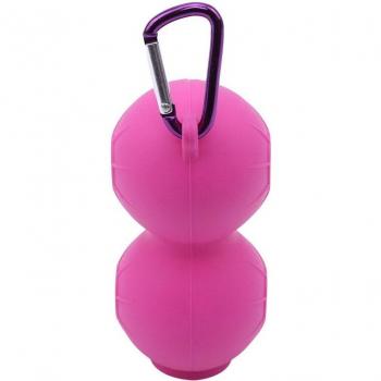 Soft Silicone Holder for Golf Balls with Keyring for 2 Balls
