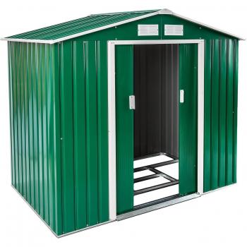Cobertizo para jardín con base de metal Tectake