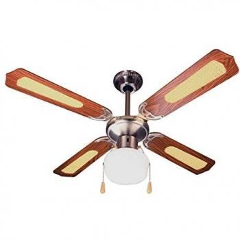 Ventilatore Soffitto Decorativo Zephir ZFS9107M con Luce