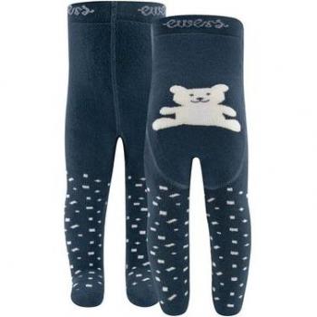 Ewers Unisex Thermostrumpfhose Eisbär blau Größe 62
