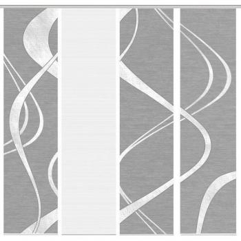 Schiebegardine VISION S „TIBANO 4er Set“ – Größe 1, 60 cm × 260 cm