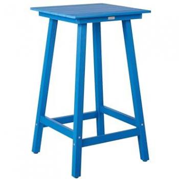 Table de Jardin en Bois Synthétique Bleu 59 x 59 cm