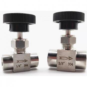 SS 304 Needle Valve for Flow Control 1/4