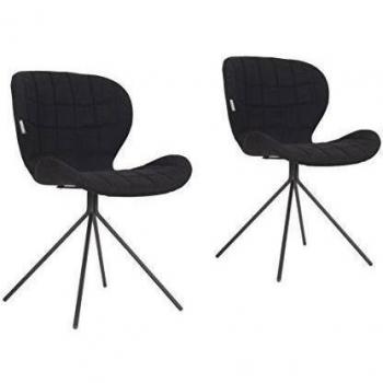 Zarpa Zuiver: Silla de Tela Negra