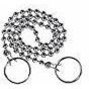 Kit catena perle 1M con 4 anelli e 4 clip Valentin