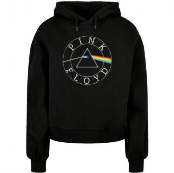 Oversized Kapuzenpullover F4NT4STIC – Pink Floyd Prism Circle, 100 % Baumwolle, Damen, Größe XS