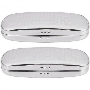 Caisse de rangement pour lunettes, deux housses, aluminium