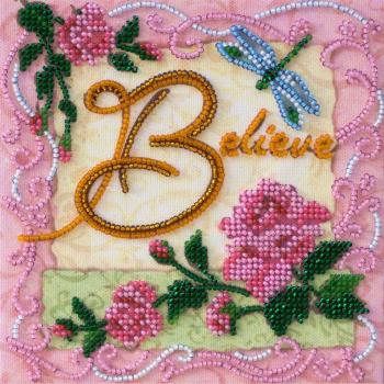 Set de Bordado con Perlas Abris Art Ver, Amar, Soñar 150x150mm
