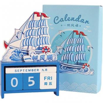 Houten Desktop Kalender Blok