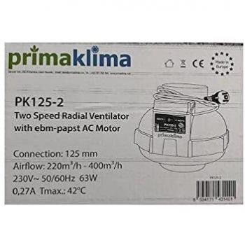 Prima Klima Rohrventilator 2-Stufen 220-360 m³/h 125 mm