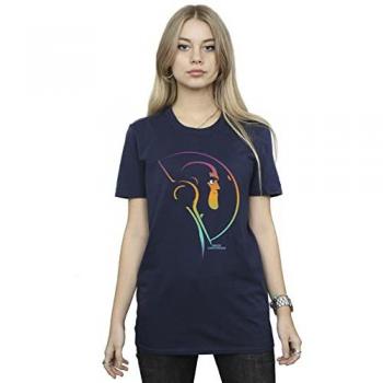 T-shirt bleu marine femme Disney Lightyear avec motif