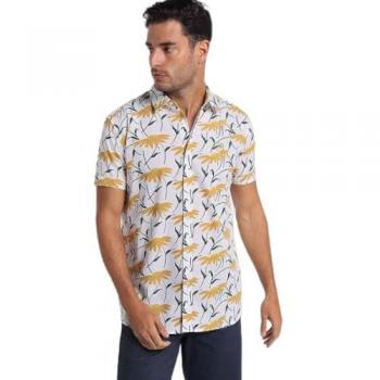 Camisa Floral de Manga Corta Bendorff
