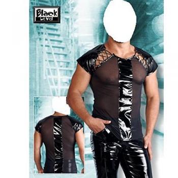 Black Level Herren Shirt in Schwarz – Lack Finish, Größe S – 1 Stück