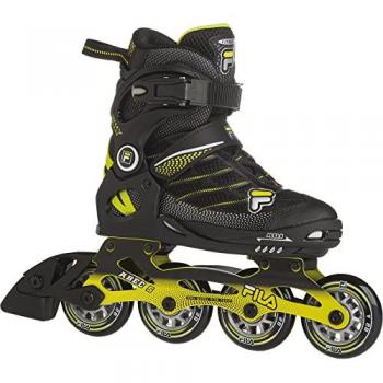 Fila Skate Pattini A Linea Wizy Alu Nero/Lime M 32-35
