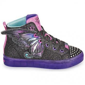 Skechers Twinkle Wishes Sneakers Hoog Zwart