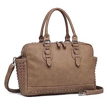 COLLEZIONE ALESSANDRO Schultertasche Boho, 2 Seitenfächer, braun