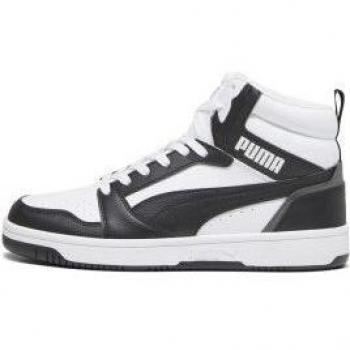 Chaussures Puma Rebound v6 – Blanc Pur / Noir Intense 41