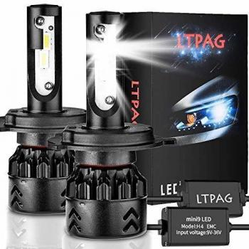 Faro H4 LED 12000lm 72W Kit Sostituzione Alogene